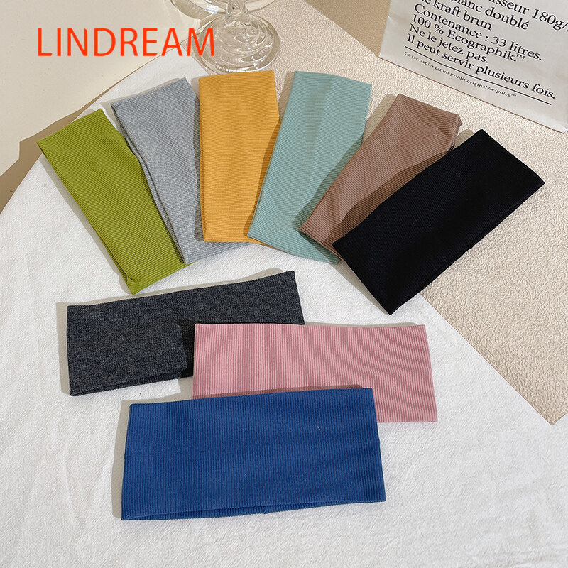 LINDREAM Băng đô phong cách Hàn Quốc hình nhiều màu thể thao