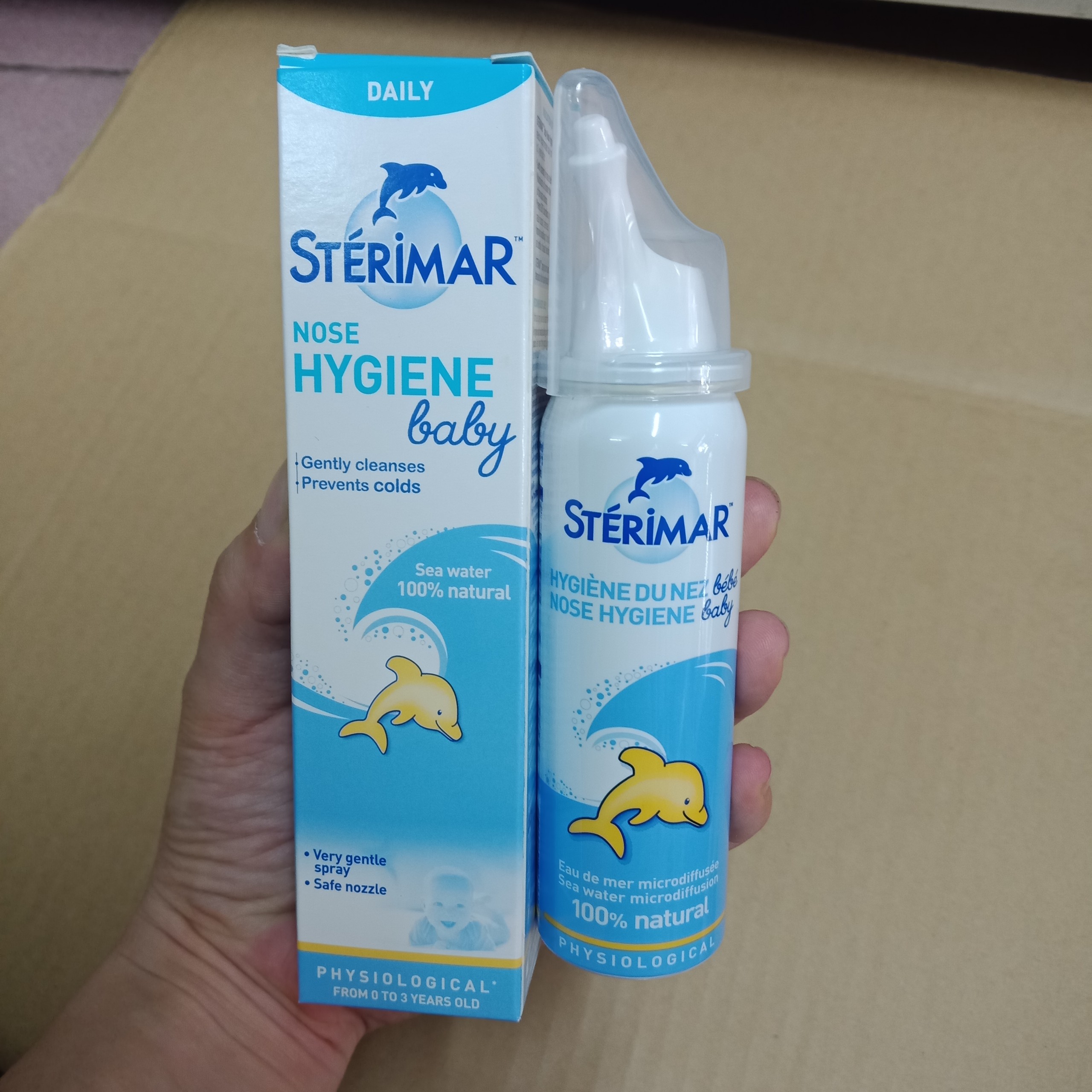 Dung dịch nước muối xịt mũi cho trẻ em sterimar