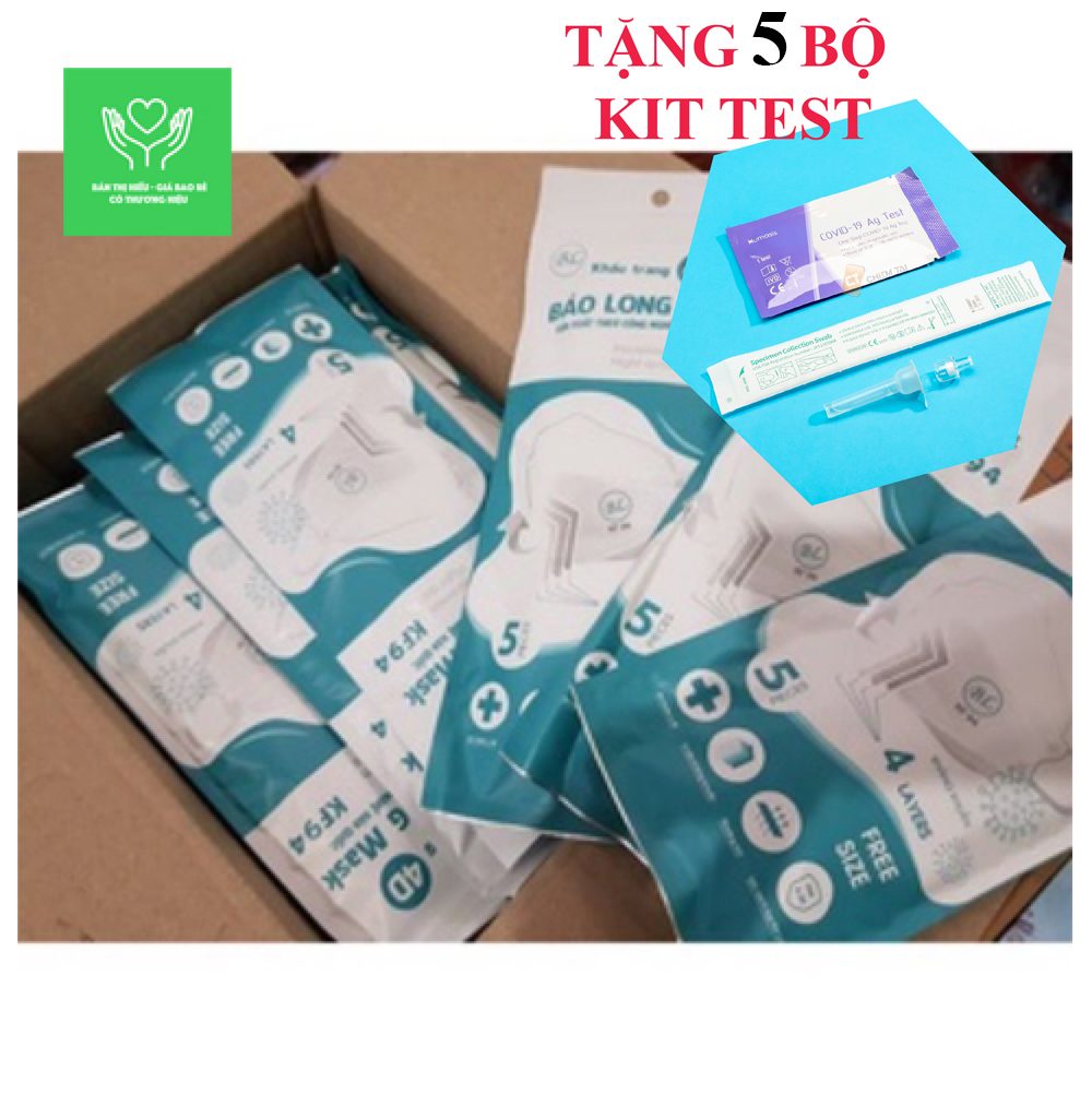 Mua hộp 10 cái khẩu trang 4d kf94 chuẩn hàn quốc bảo long mask