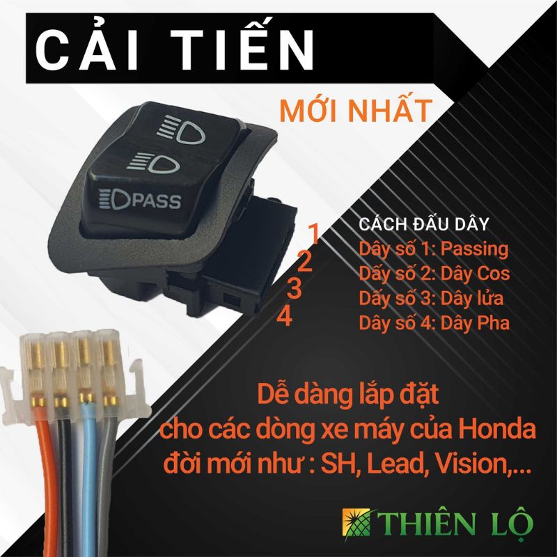 Công tắc pasing SH gắn thông dụng nhiều dòng xe
