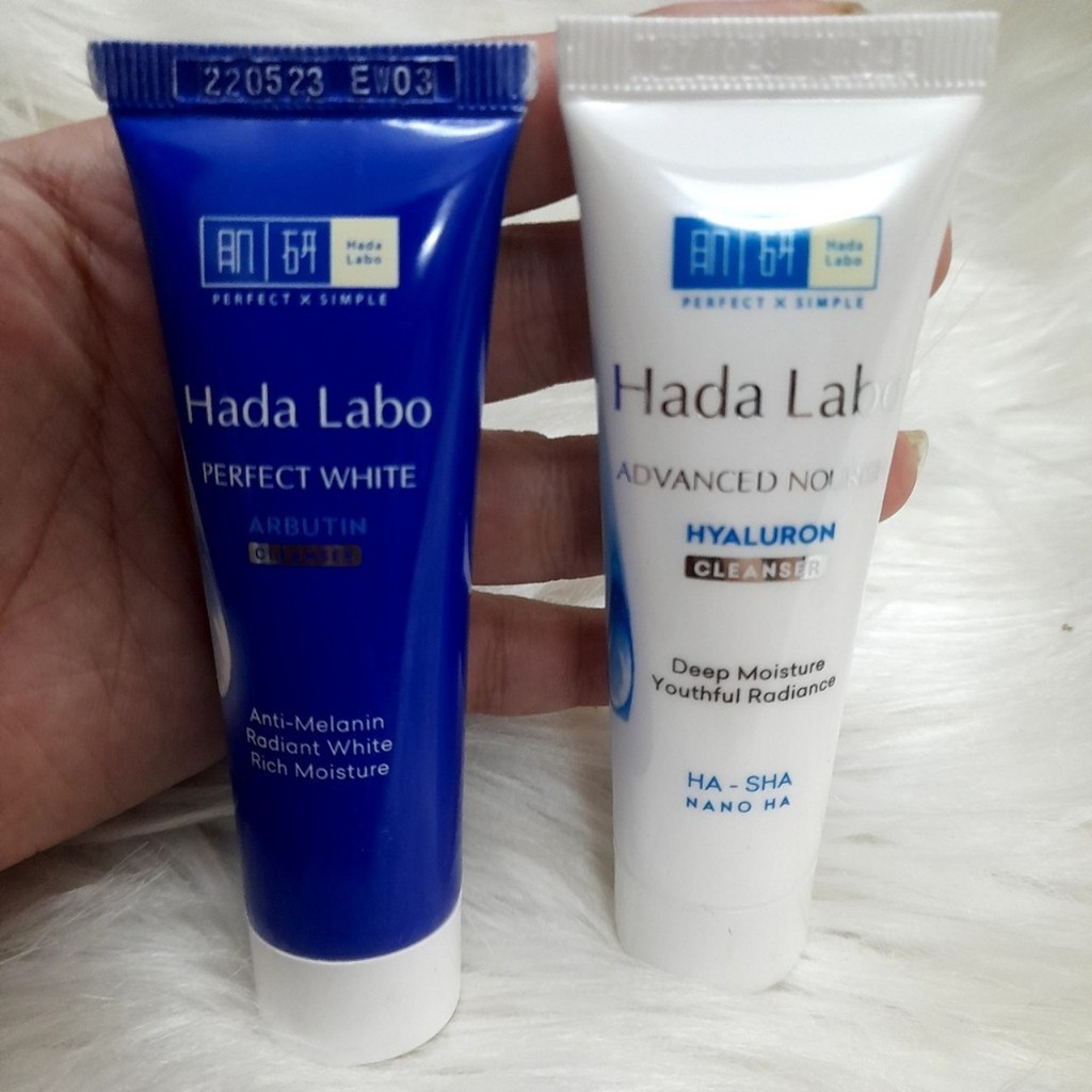 Combo 3 Tuýp Sữa rửa mặt trắng da Hada Labo tuýp 20g