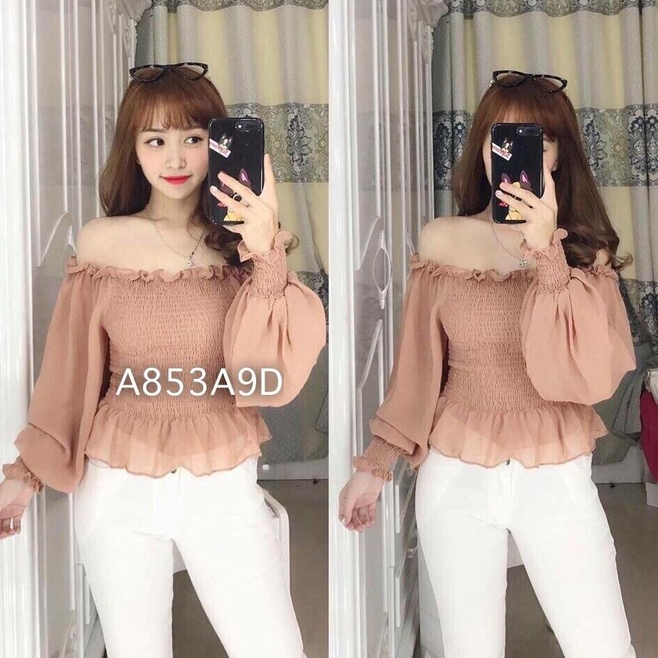 Áo nhún tay phồng cao cấp