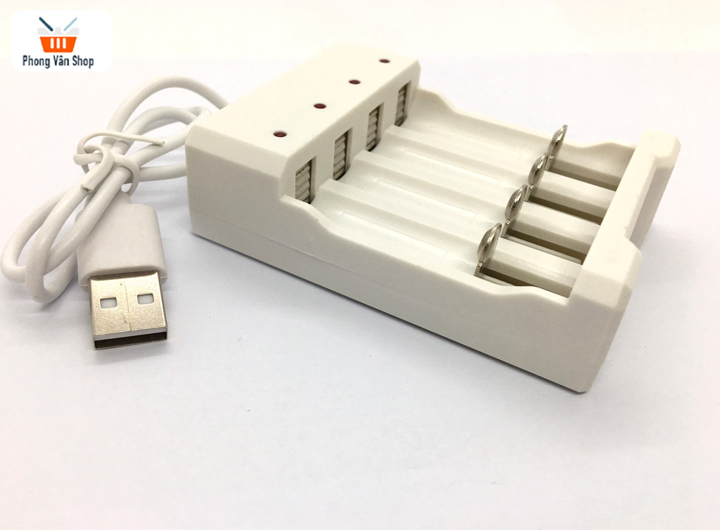 Bộ sạc cho pin tiểu - pin sạc aa - aaa 4 cell
