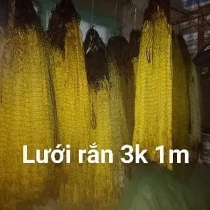 50m lưới bẫy rắn màu cỏ khô .đã chia một tay dài 10m mắt 4p cao 50cm . Bẫy tất cả các loại rắn từ 5 Lạng đổ lên .lưới dù thái then 2 đã viền đầy đủ