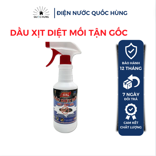Chai xịt diệt mối,dầu xịt mối tận gốc sifa 500g-điện nước quốc hùng