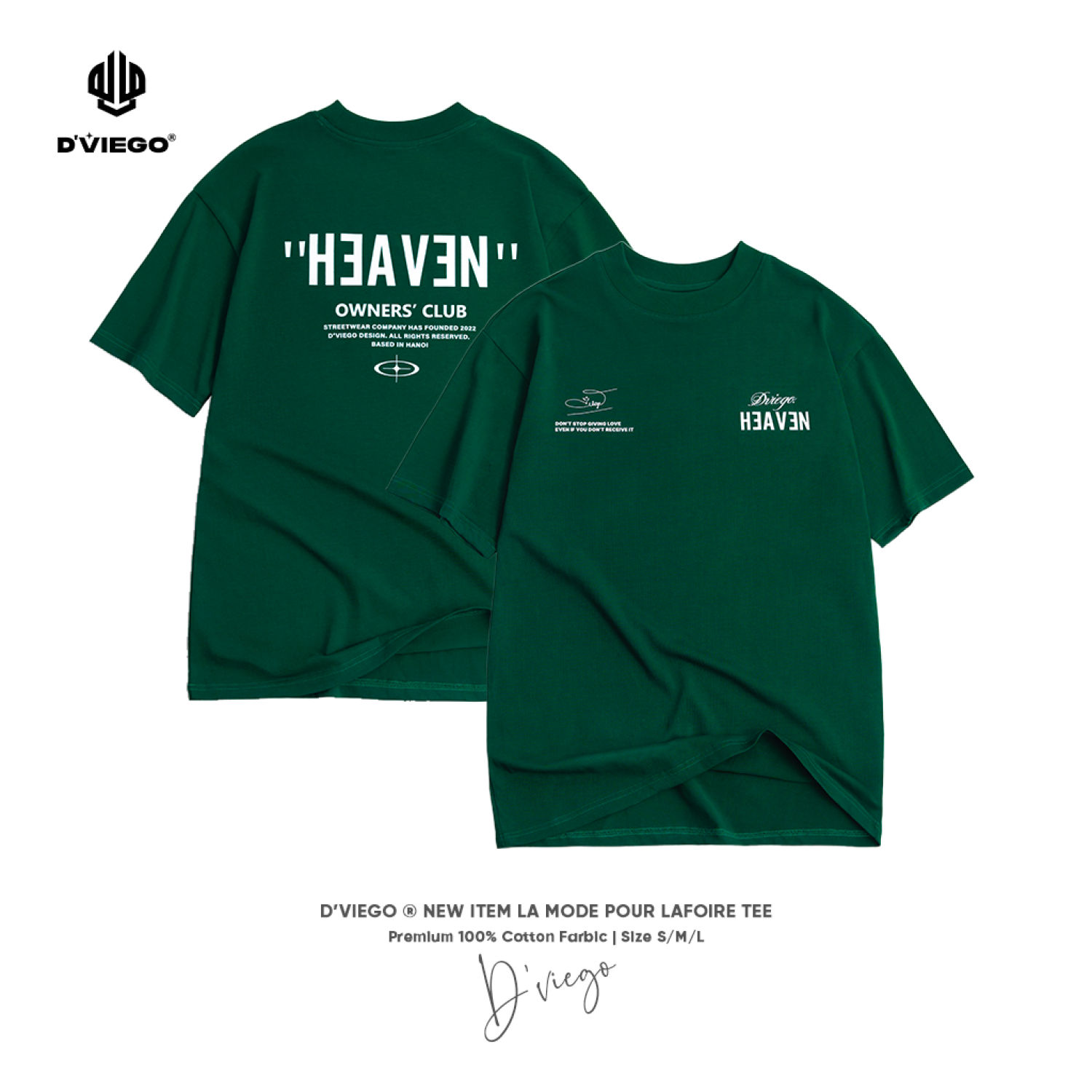 Áo thun local brand Signature Heaven Tee Collection cotton 100% chính hãng - D'VIEGO