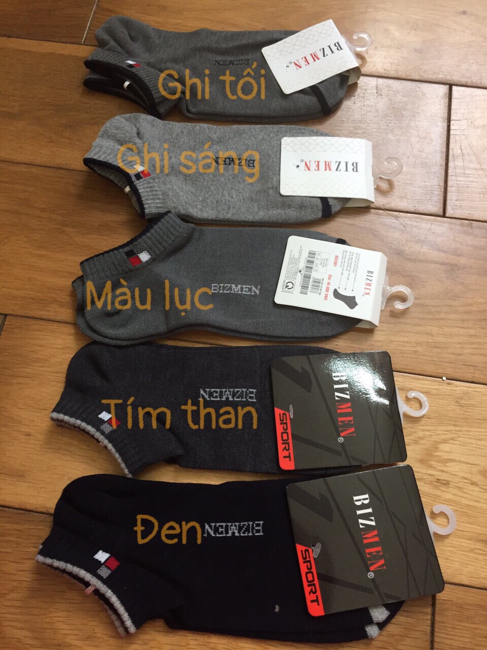Tất vớ nam cổ ngắn BIZMEN chất liệu cotton