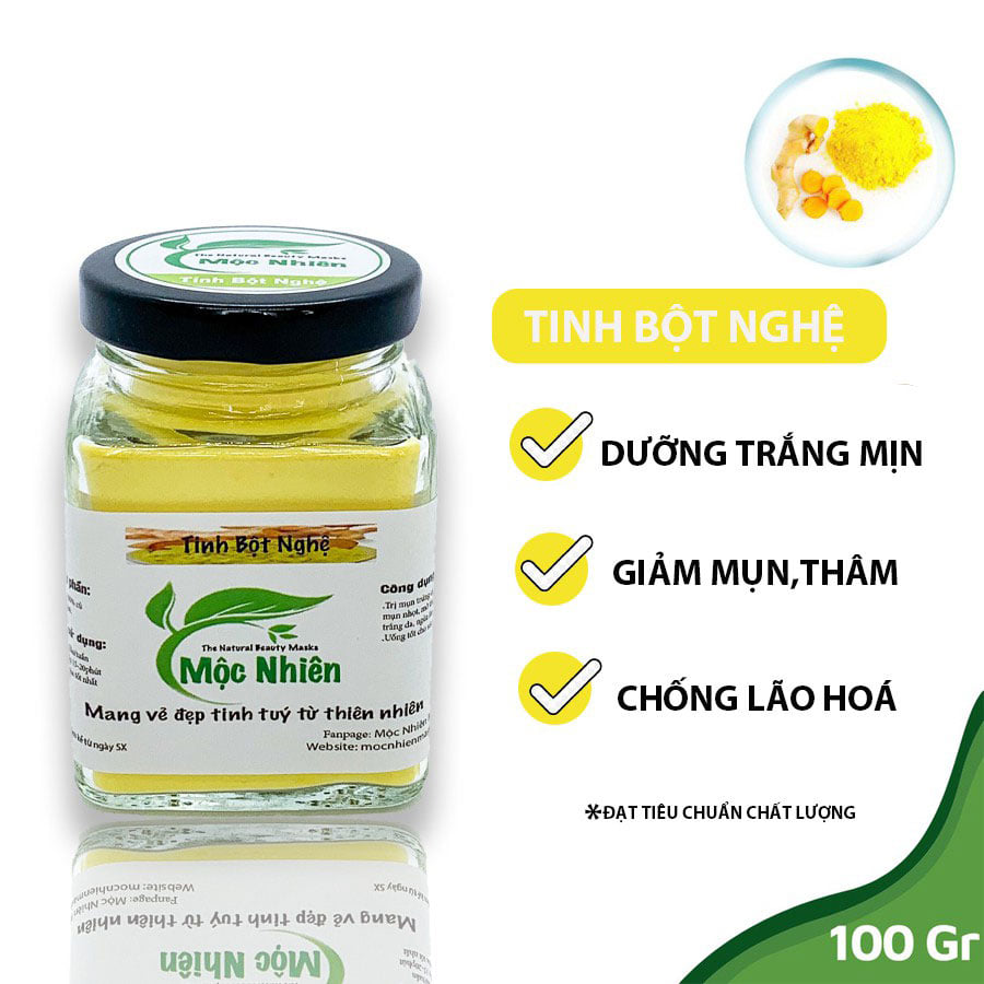 Tinh Bột Nghệ Nano Mộc Nhiên -Giảm thâm mụn hiệu quả