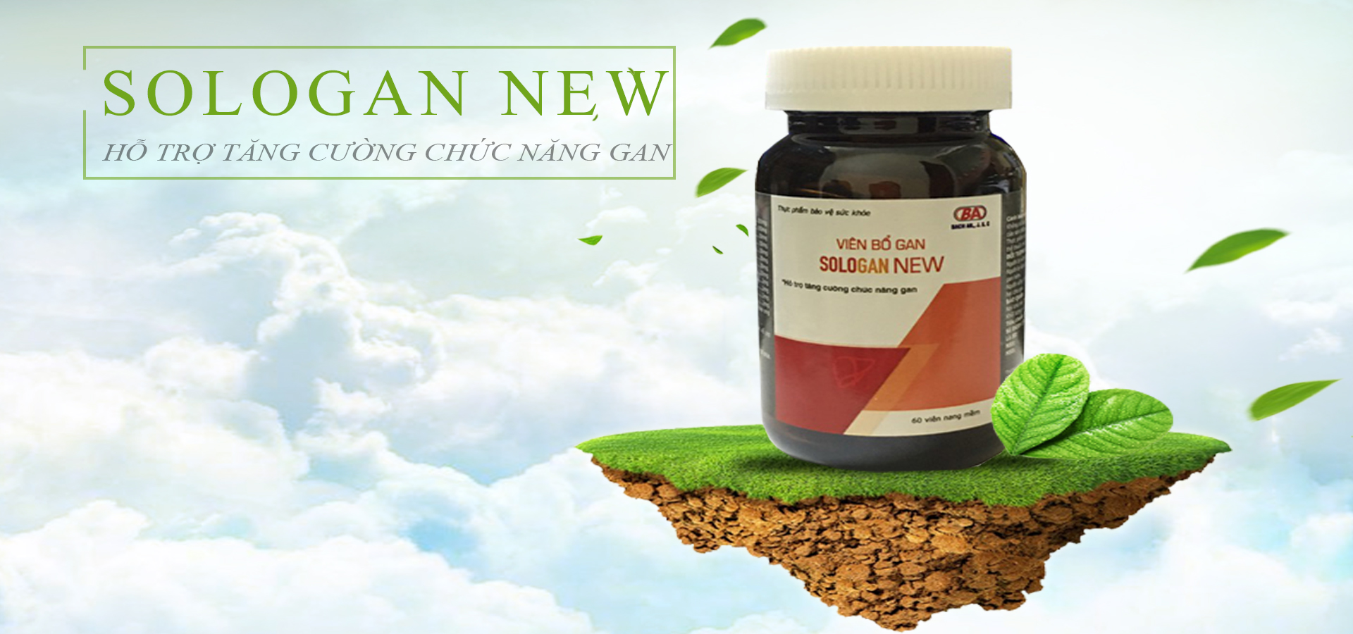 Viên Bổ Gan Sologan New (Hộp 60 Viên) - Sản phẩm của người Việt - cho người Việt. Hỗ trợ giải độc gan - Tăng cường chức năng gan 1