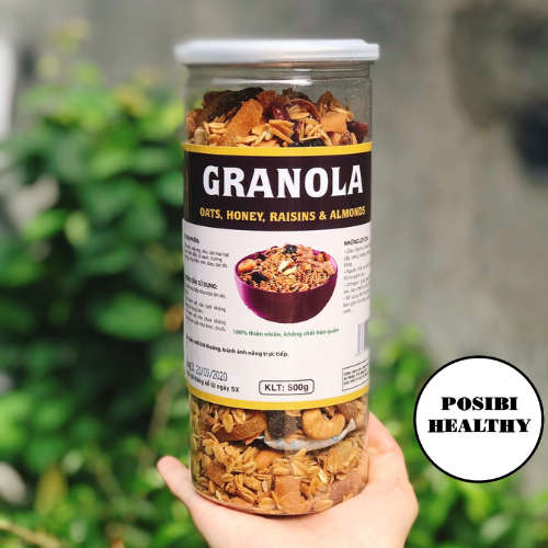 ❌ granola hạt mix không đường phù hợp ăn chay ăn kiêng