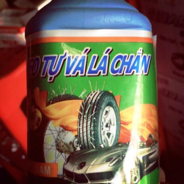 Keo tự vá cho lốp không săm và có săm tiện lợi kèm hạt cao su non 750ml