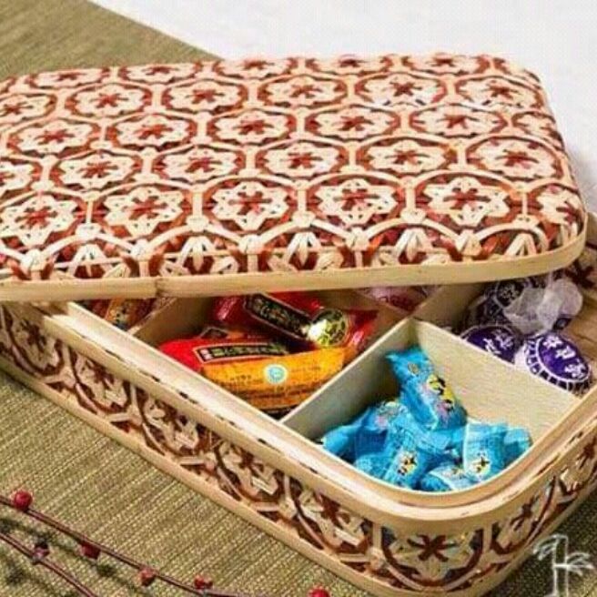 Hộp tre đựng bánh kẹo