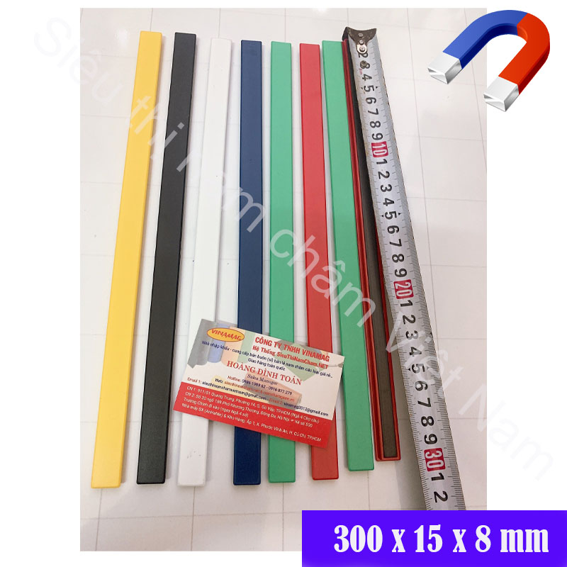 Thước chặn nam châm bảng từ các màu kích thước 300x15x8mm