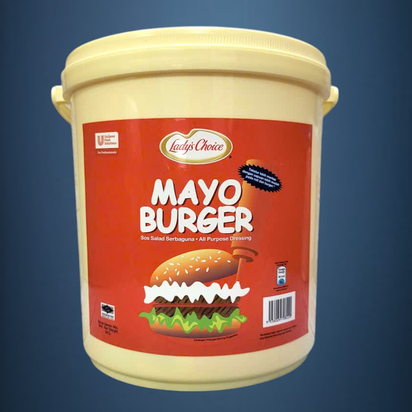 LADY’S CHOICE - XÔ 3 Kg - XỐT MAYONNAISE THÁI LAN Mayo Burger All Purpose Dressing (HALAL)