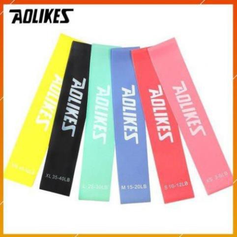 Dây kháng lực tập gym aolikes, dây đàn hồi tập mông, vòng 3, hông đùi, chân chính hãng - rb 3603 - 3604 - 3601