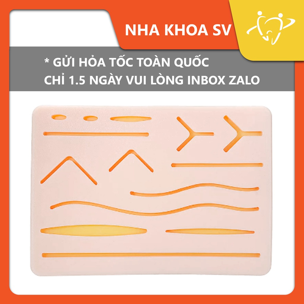 Miếng da silicon tập khâu phẫu thuật