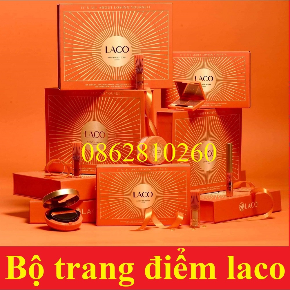 Combo set trang điểm laco make up colection 3 món và 7 món kèm phấn nước cc laco cushion