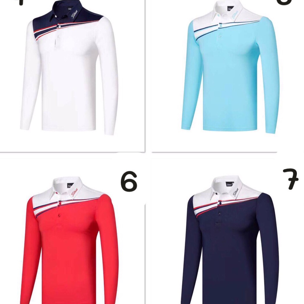 Áo golf dài tay TL - chất thun lạnh mền mịn co giãn 4 chiều