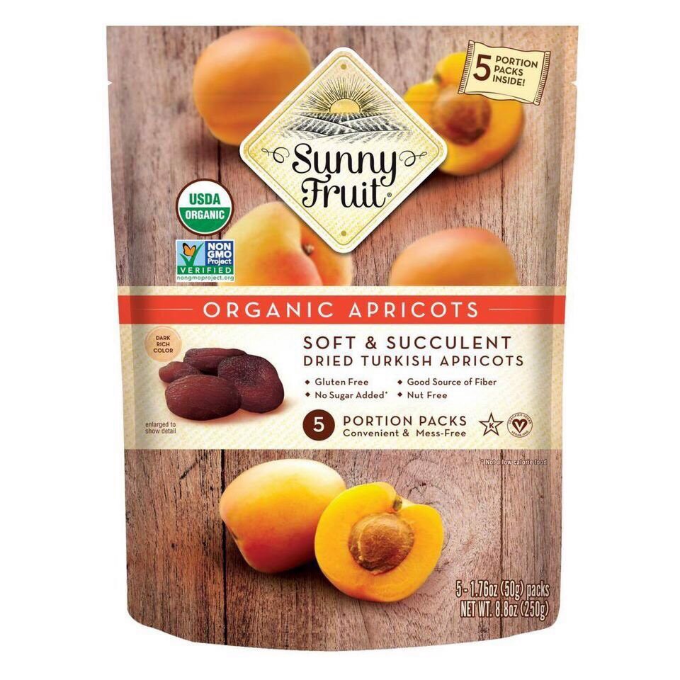 [Hoàn Tiền 15%][HCM]Mơ khô hữu cơ Sunny Fruit Organic Dried Apricots 250g