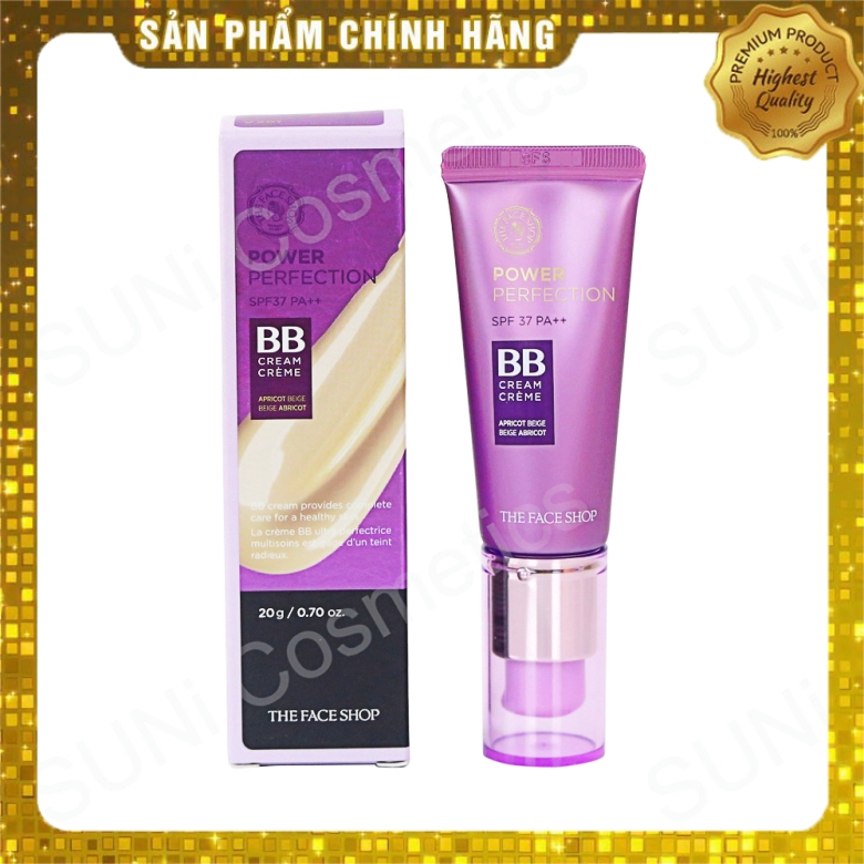 Kem nền bb the face shop power perfection bb cream spf37 pa++