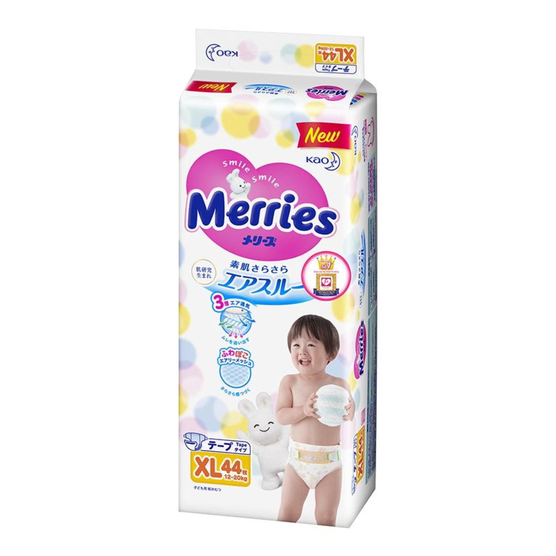 Tã giấy dán merries xl44