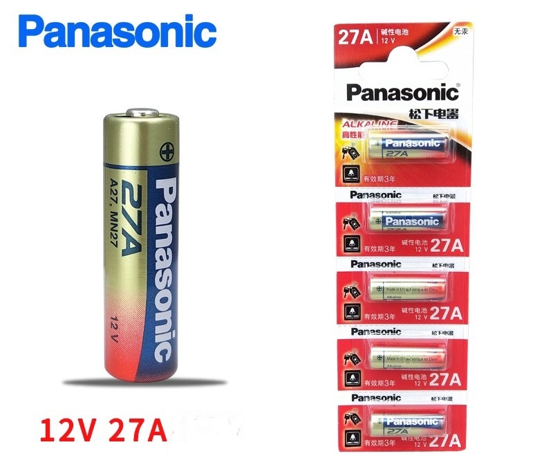 Pin 27A A27 Panasonic Alkaline LRV27A vỉ 1 viên pin cửa cuốn remote