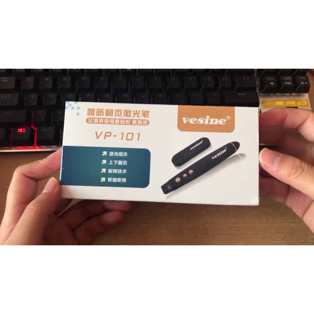 Bút trình chiếu vesine vp 101 - bút trợ giảng vp101 sản phẩm tốt chất lượng cao cam kết như hình độ bền cao
