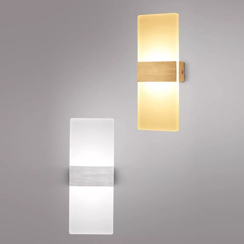 Đèn Led Gắn Tường Decor Hình Khối Chữ Nhật TN140 (3 chế độ ánh sáng Trắng - Vàng - Trung Tính )