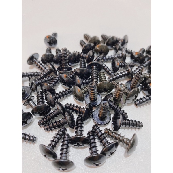 (Giá 3 con )Ốc bulong 5li15 xoắn gắn dàn áo Yamaha màu đen đầu lục giác, đầu vít 3ke