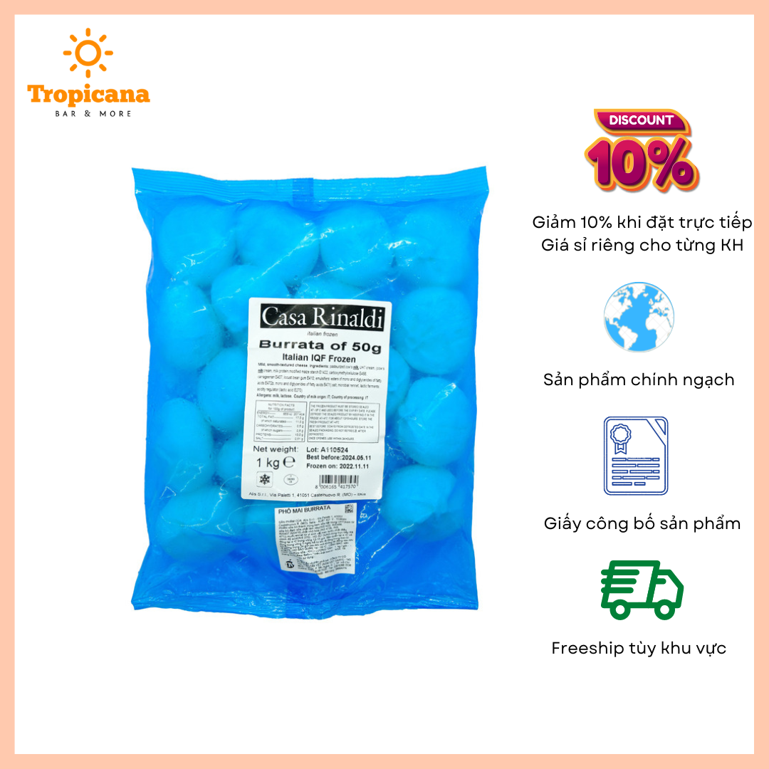 Phô Mai Burrata Casa Rinaldi - Cheese Burrata