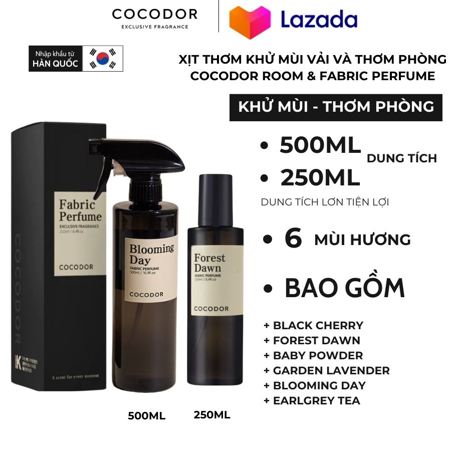 /NEW/ Xịt thơm khử mùi vải và thơm phòng Cocodor Room & Fabric Perfume