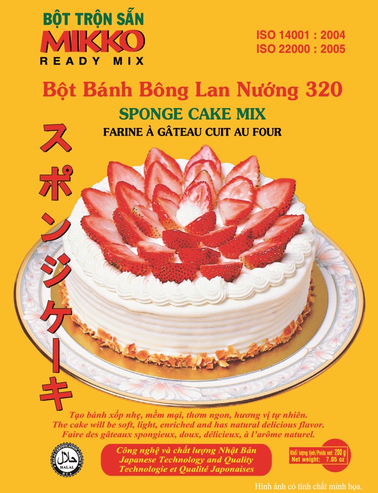 MIKKO – Bột bánh Bông lan 320 - 200gr