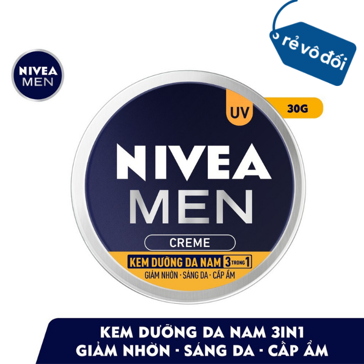 Kem dưỡng da nam nivea men creme 3in1 giúp giảm nhờn, sáng da, cấp ẩm - thái lan