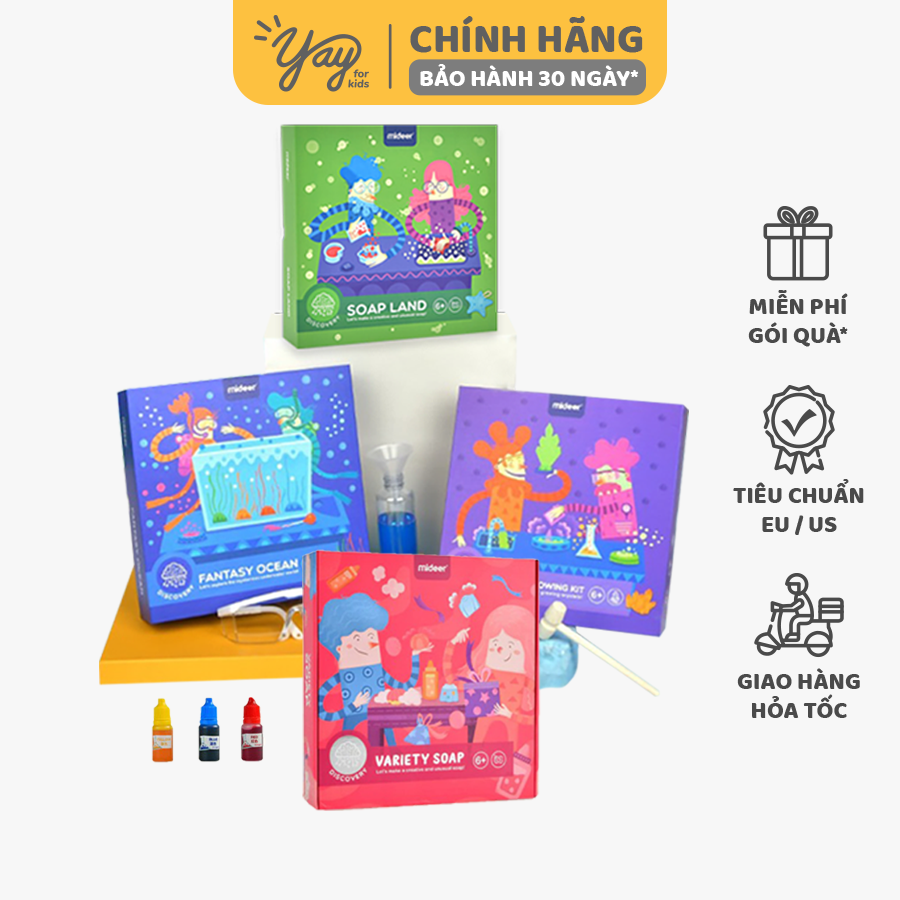 Bộ trò chơi nghiên cứu thực hành stem nhiều chủ đề cho trẻ 6+ - mideer