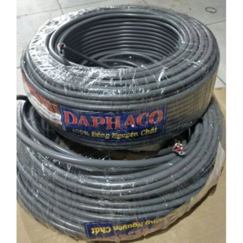 Dây điện đôi 2×2. 5 Daphaco (1cuộn dài 100met )