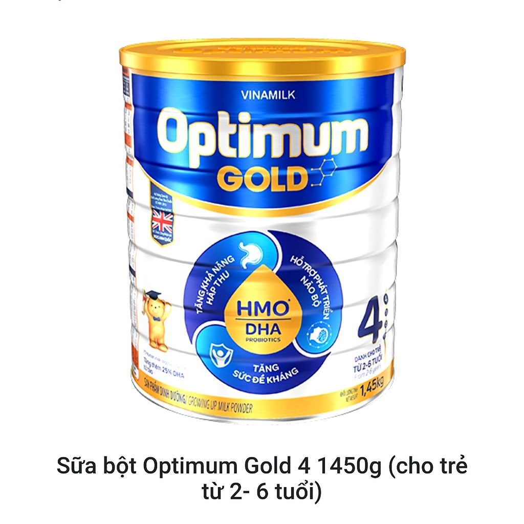 Sữa bột Vinamilk optimum gold số 4 1450G