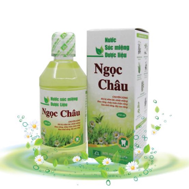 Nước súc miệng dược liệu ngọc châu 350ml