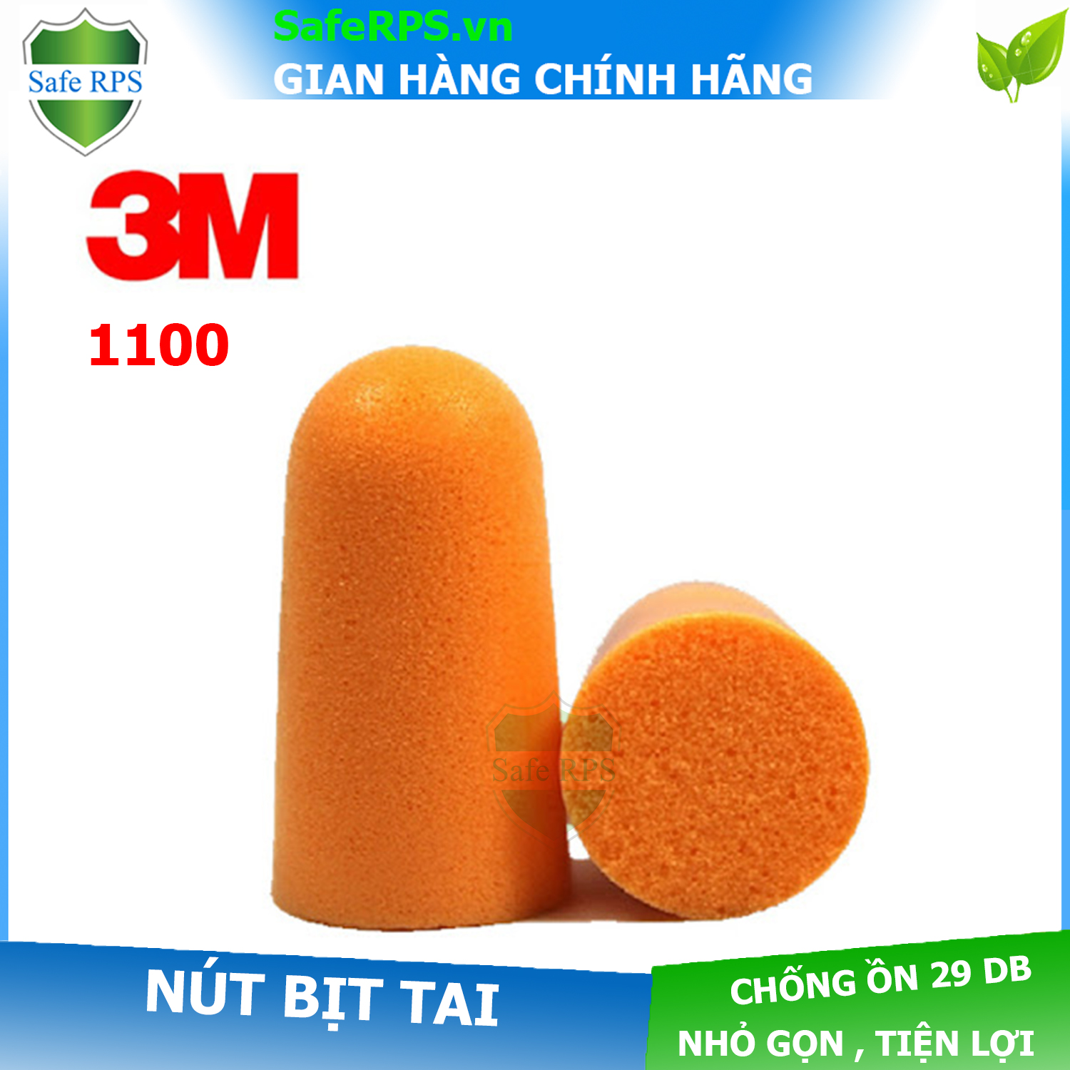 Nút bịt tai chống ồn đi ngủ 3M 1100 (loại không dây)