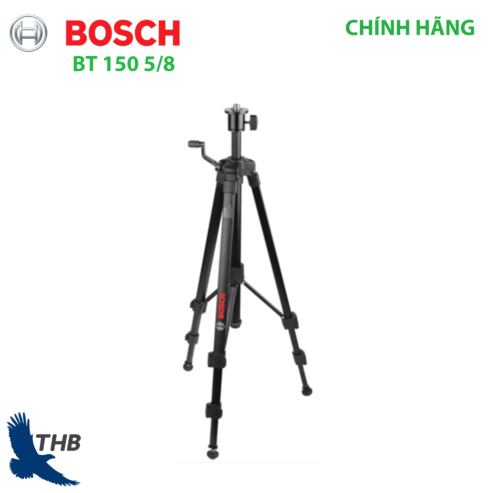 Giá đỡ ba chân xây dựng bosch bt 150 5/8" - dùng cho máy đo cân bằng