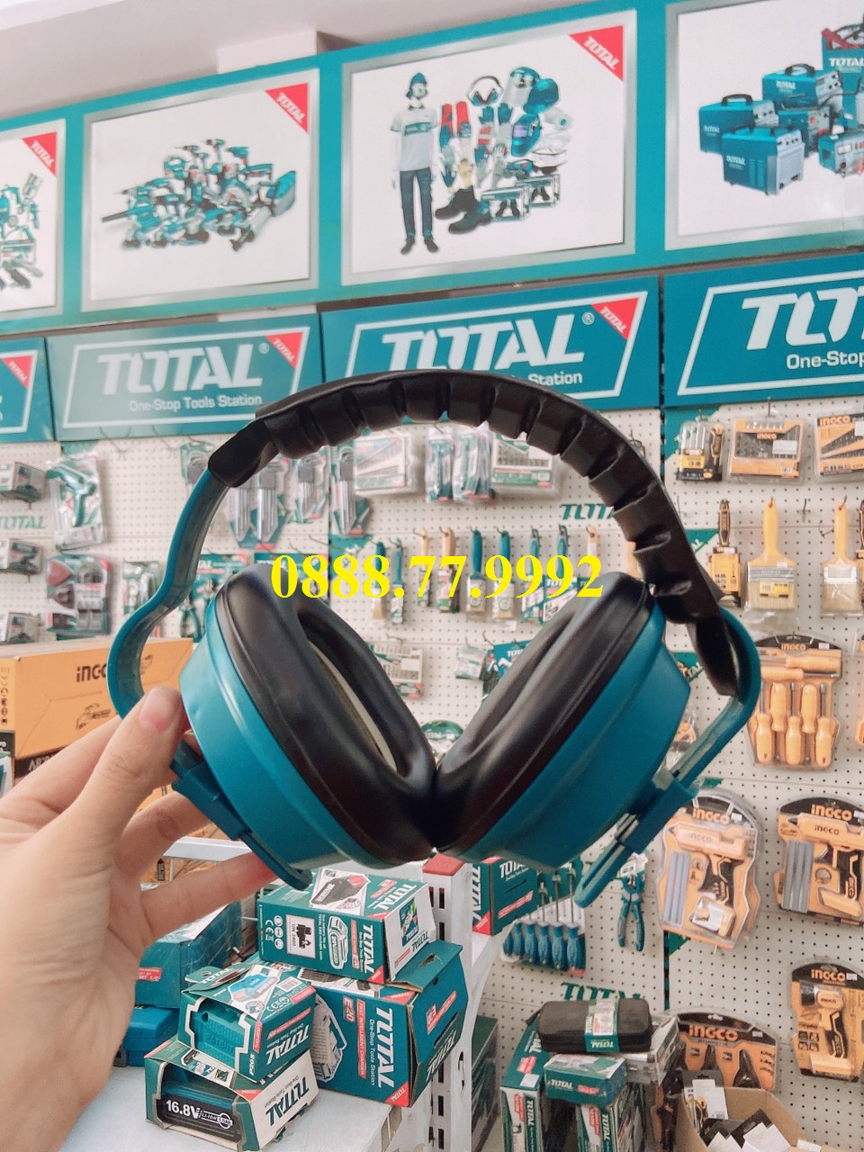 Tai nghe chống ồn TOTAL TSP701 độ giảm ồn 24dB điều chỉnh theo cỡ đầu - chụp tai chống ồn bảo vệ tai, Bịt tai cao cấp