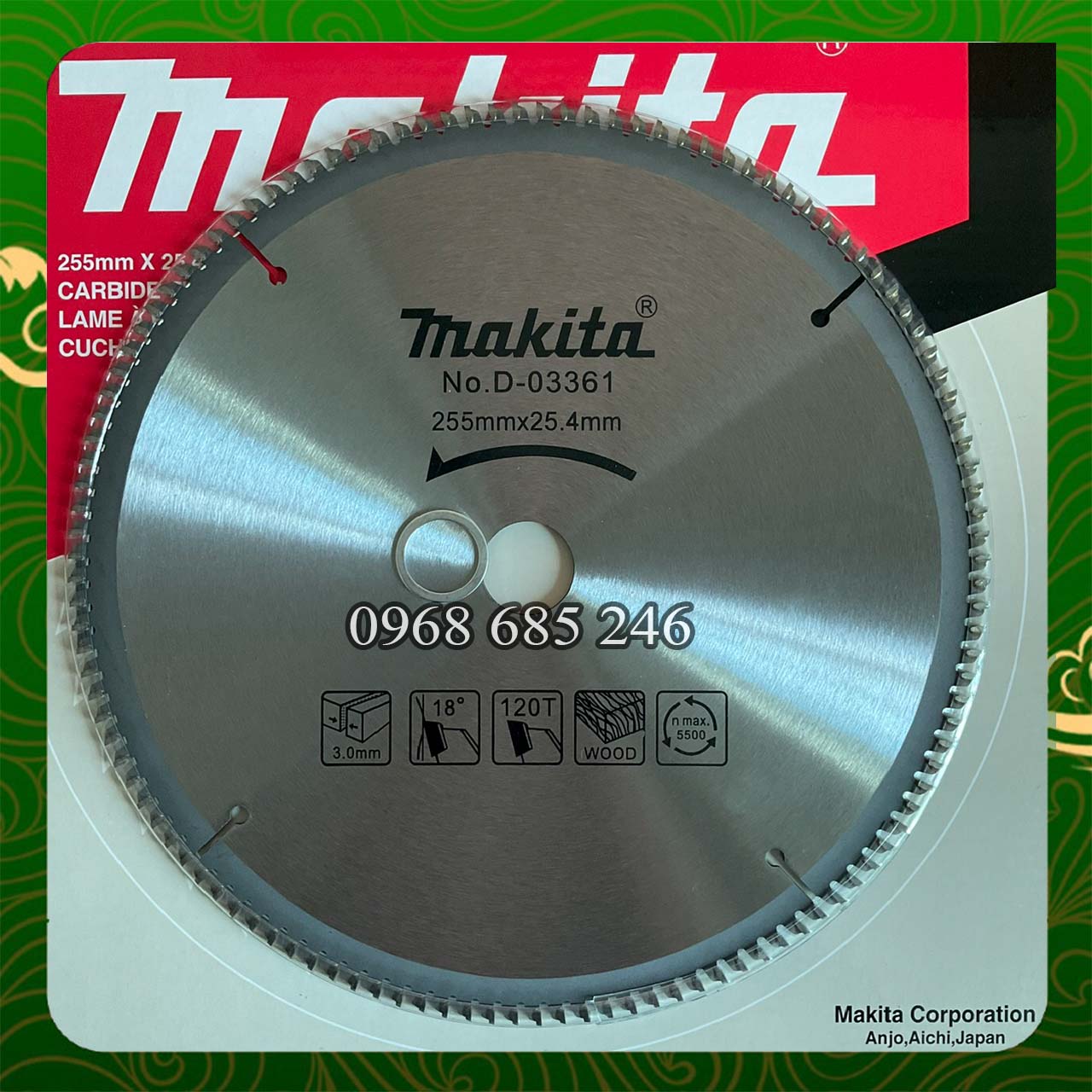Lưỡi cưa nhôm Makita D255 _ Nhật Việt official