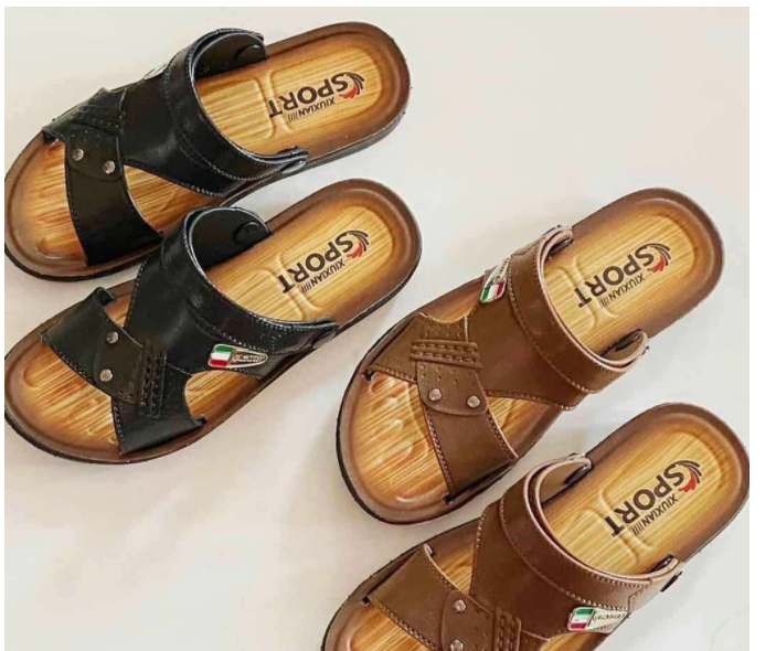 DÉP SANDAL NHỰA GIẢ DA NAM( TĂNG LÊN 1 SIZE)