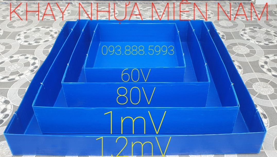 Khay nhựa Miền Nam (dày 4li) - KHÔNG CHỨA NƯỚC- các kích thước 60V - 80V - 1mV - 1,2mV - lót chuồng, nuôi gà