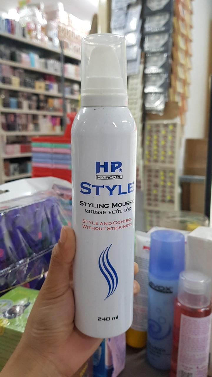 Mousse vuốt tóc HP style 240ml Xanh
