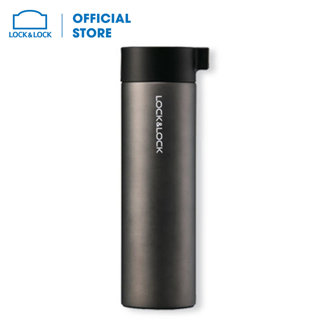 Bình giữ nhiệt Lock&Lock Knob tumbler LHC4121B 400ml (Đen)