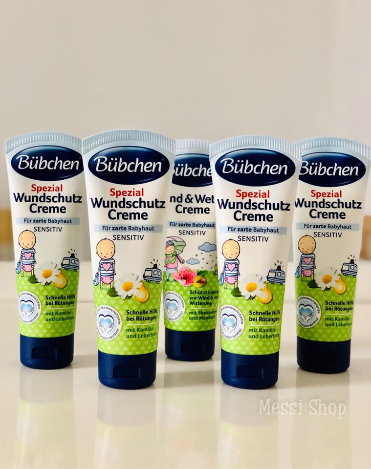 Kem Đặc Biệt chống Hăm Bubchen 75ml - nẻ ngứa rát da cho bé mẫu mới 2021 hàng Đức