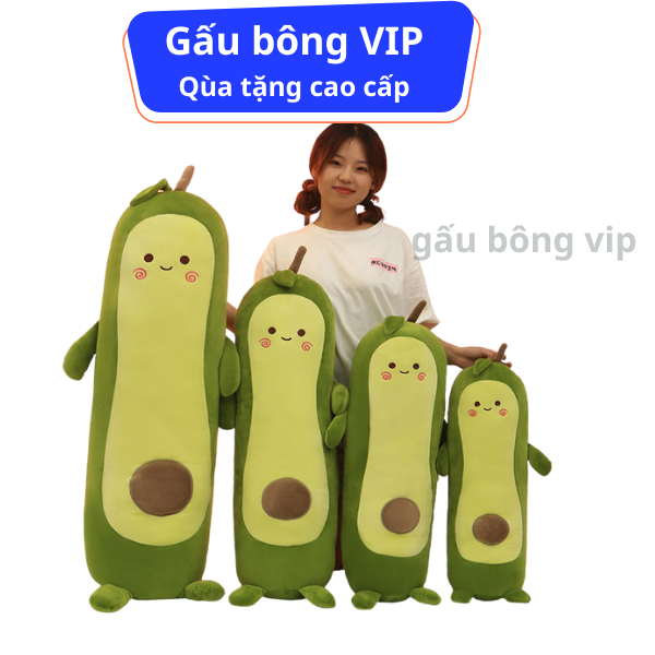Gấu bông trái bơ gấu bông vip tphcm, gấu bông qủa bơ, gối ôm trái bơ bông, qủa bơ bông, gấu bông qùa tặng cao cấp trái bơ nhồi bông to khổng lồ