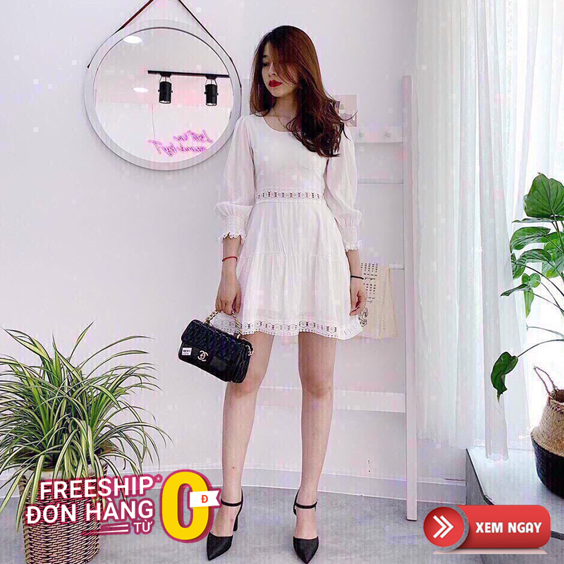 Đầm - Váy Dự Tiệc Chất Kate Tay Phồng - MTB