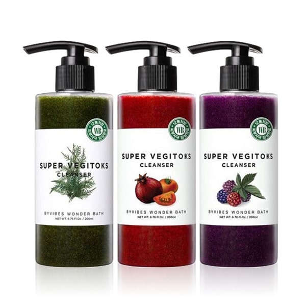 Sữa rửa mặt thải độc rau củ Byvibes Wonder Bath Super Vegitoks Cleanser .