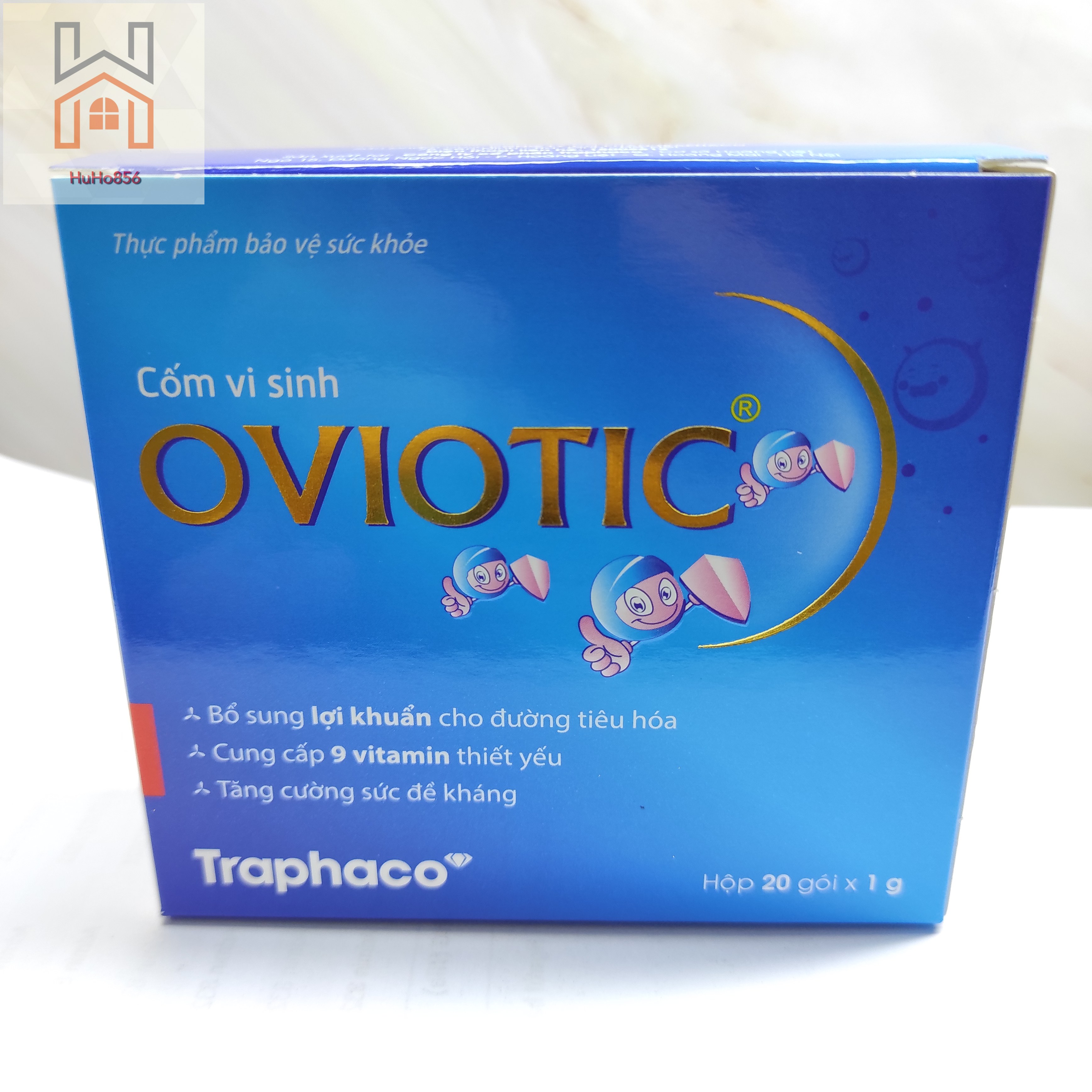 Cốm vi sinh oviotic - bổ sung lợi khuẩn cho đường tiêu hóa, tăng cường sức đề kháng - hộp 20 gói
